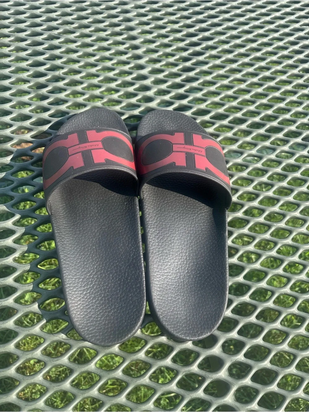 Salvatore Ferragamo 'Groove' Slide Sandal, Size 10 M US
